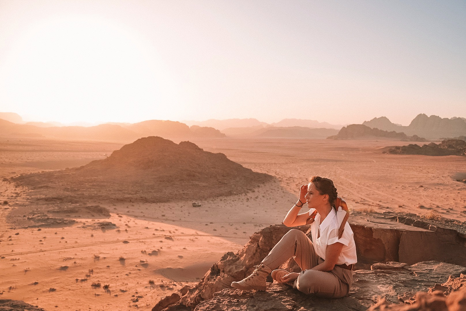 Visite de trekking en montagne de Jabal Burdah dans le Wadi Rum (WR-JHT-008)